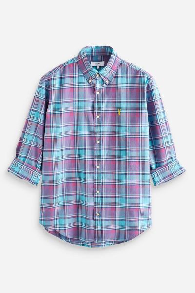 Blue/Pink Check Lightweight Shirt