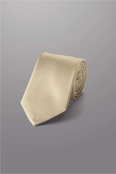Taupe Silk Stain Resistant Tie
