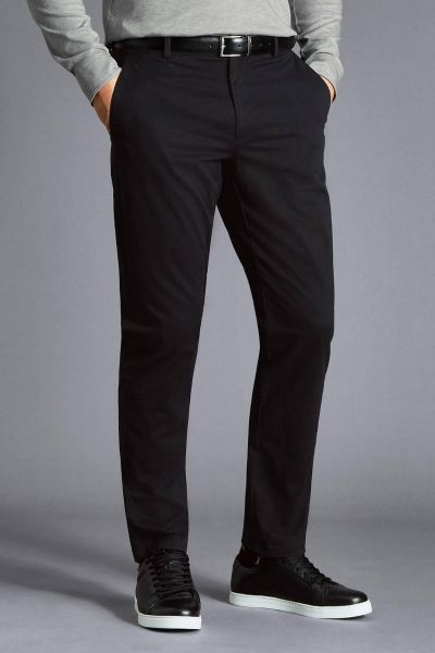 Black Slim Fit Lightweight Trouser