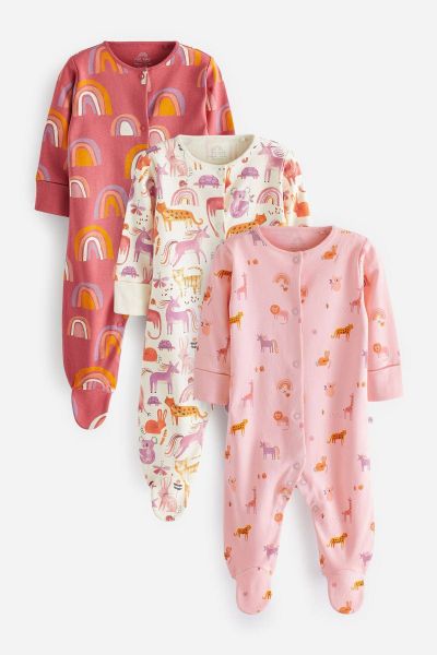 Baby Sleepsuits 3 Pack