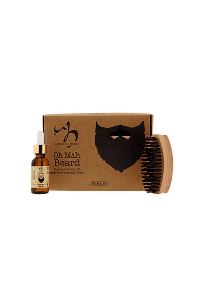 Premium Beard Oil With Wooden Beard Brush