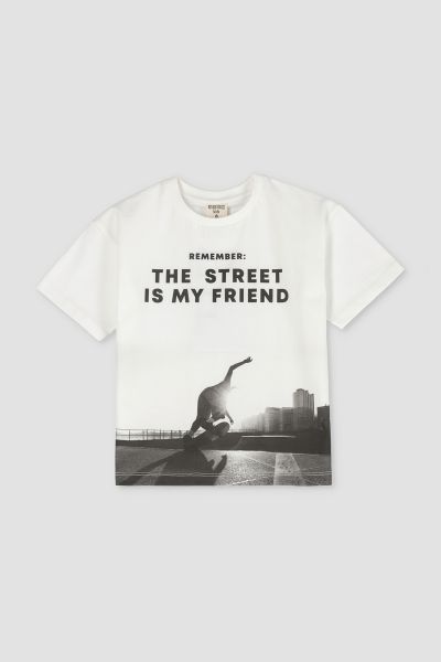 Skateboard Printed T-Shirt