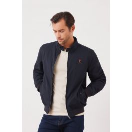 Buy Navy Blue - Harrington Jacket from Next Spain