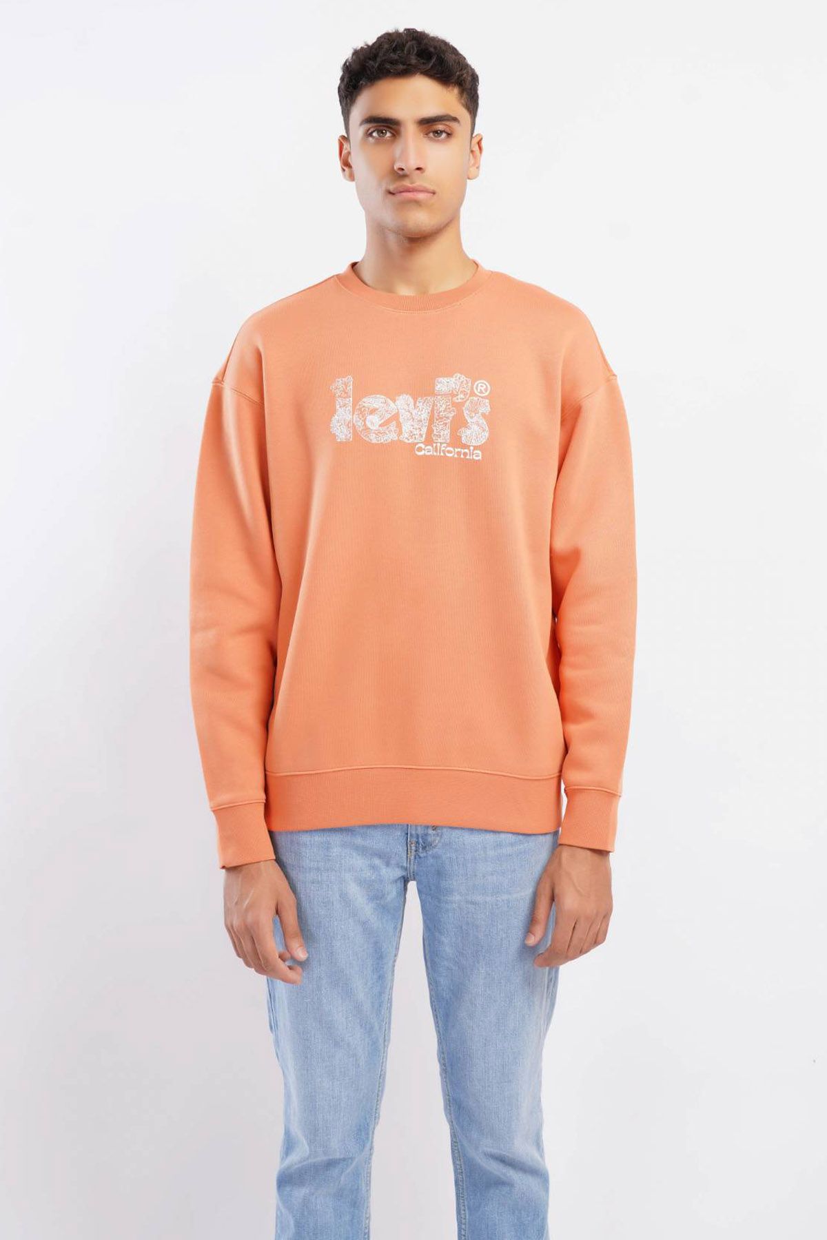 Levi's ® Levi'S® Men'S Relaxed Graphic Crewneck Sweatshirt Orange Men  Sweatshirts