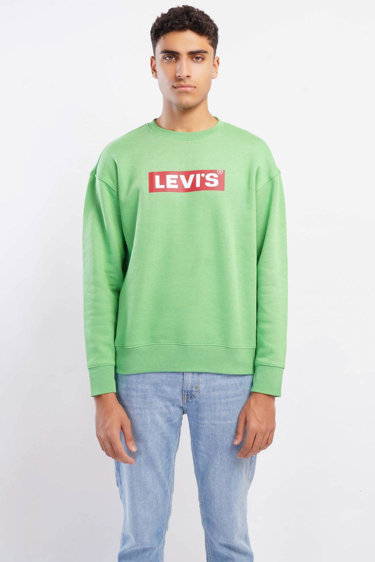 Levi's ® Levi'S® Men'S Relaxed Graphic Crewneck Sweatshirt Green Men  Sweatshirts
