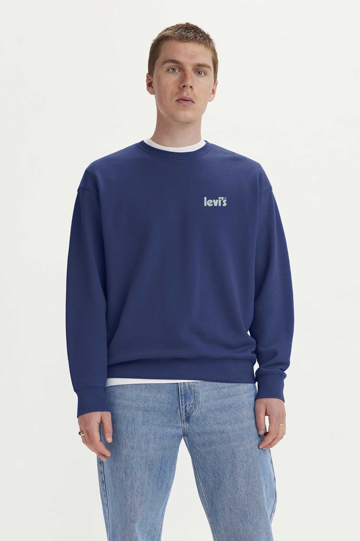 Levi's ® Levi's Men's Relaxed Graphic Crewneck Sweatshirt Blue Men  Sweatshirts