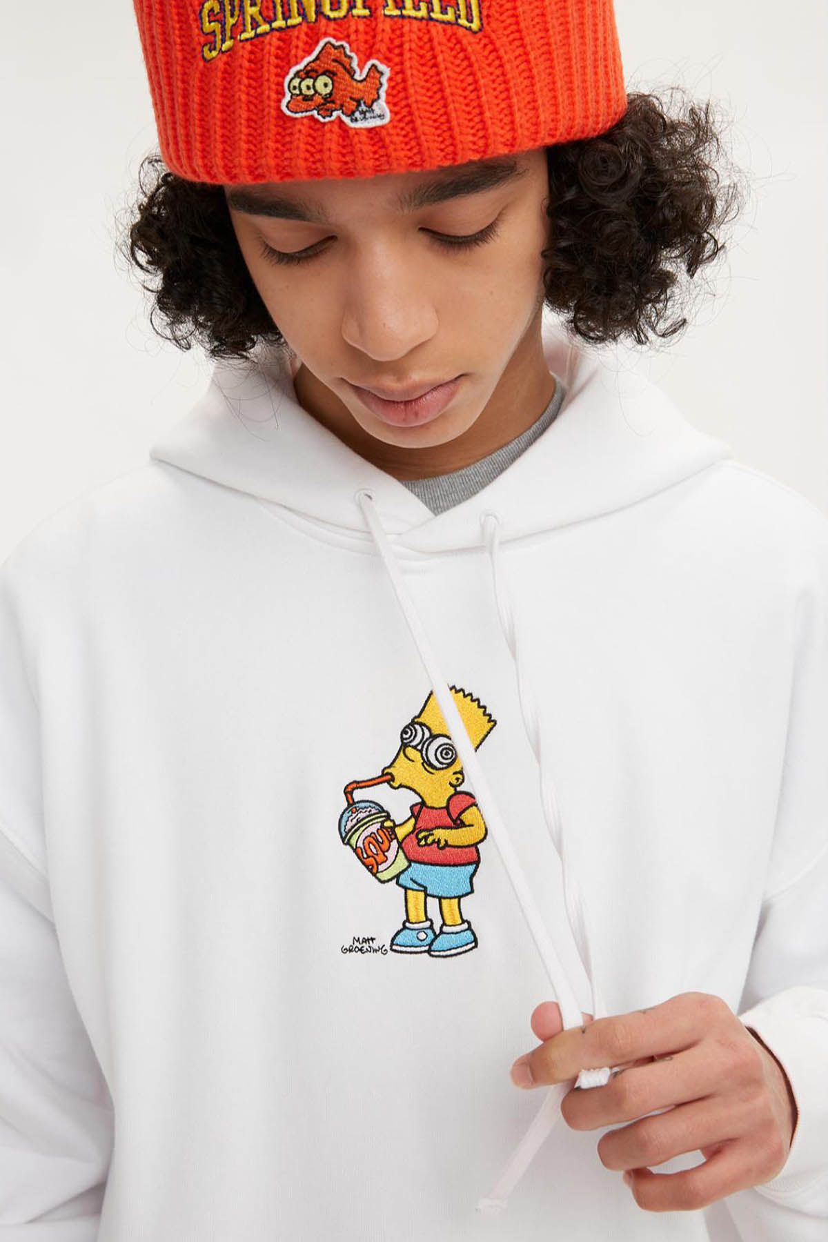 Levi's Â® X Simpsons Unisex Hoodie White Men Hoodies|