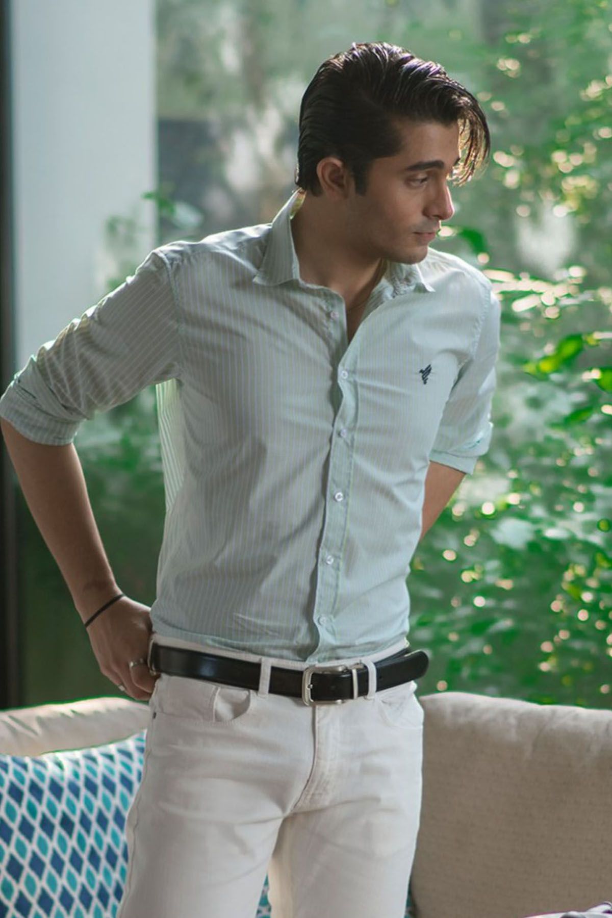 Blue Stripe Shirt (Modern Fit) - FITTED