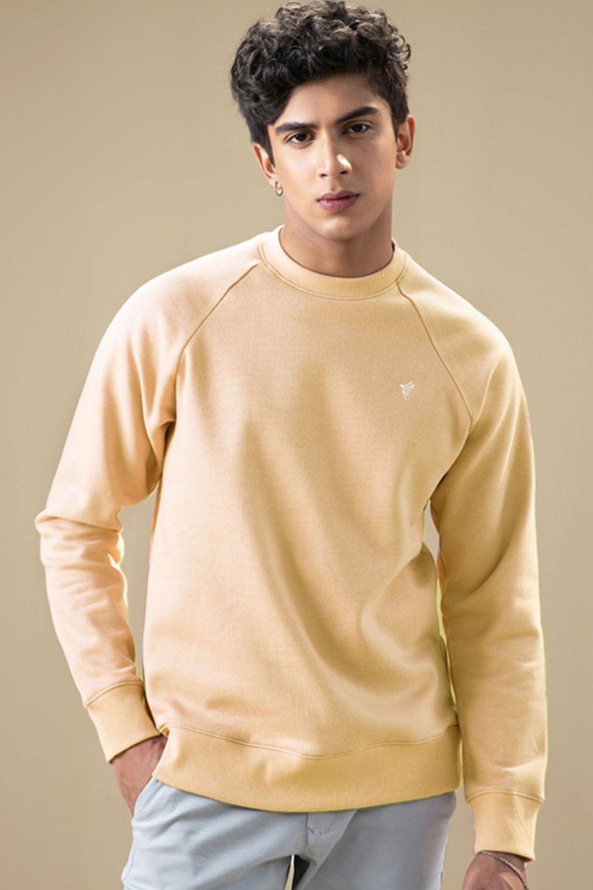 Yellow sweatshirt store men