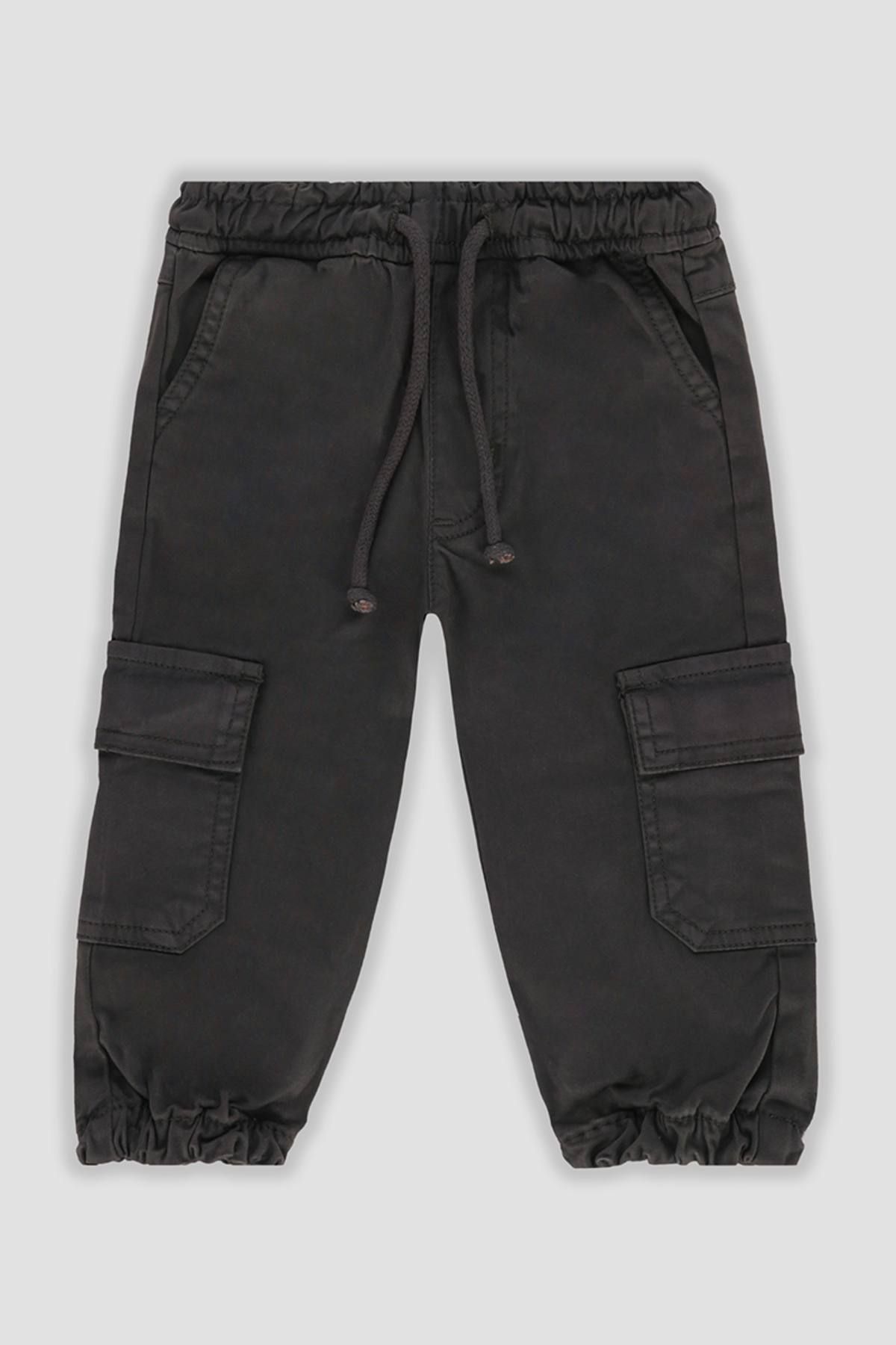 Cargo Jogger Pants - Charcoal Black 