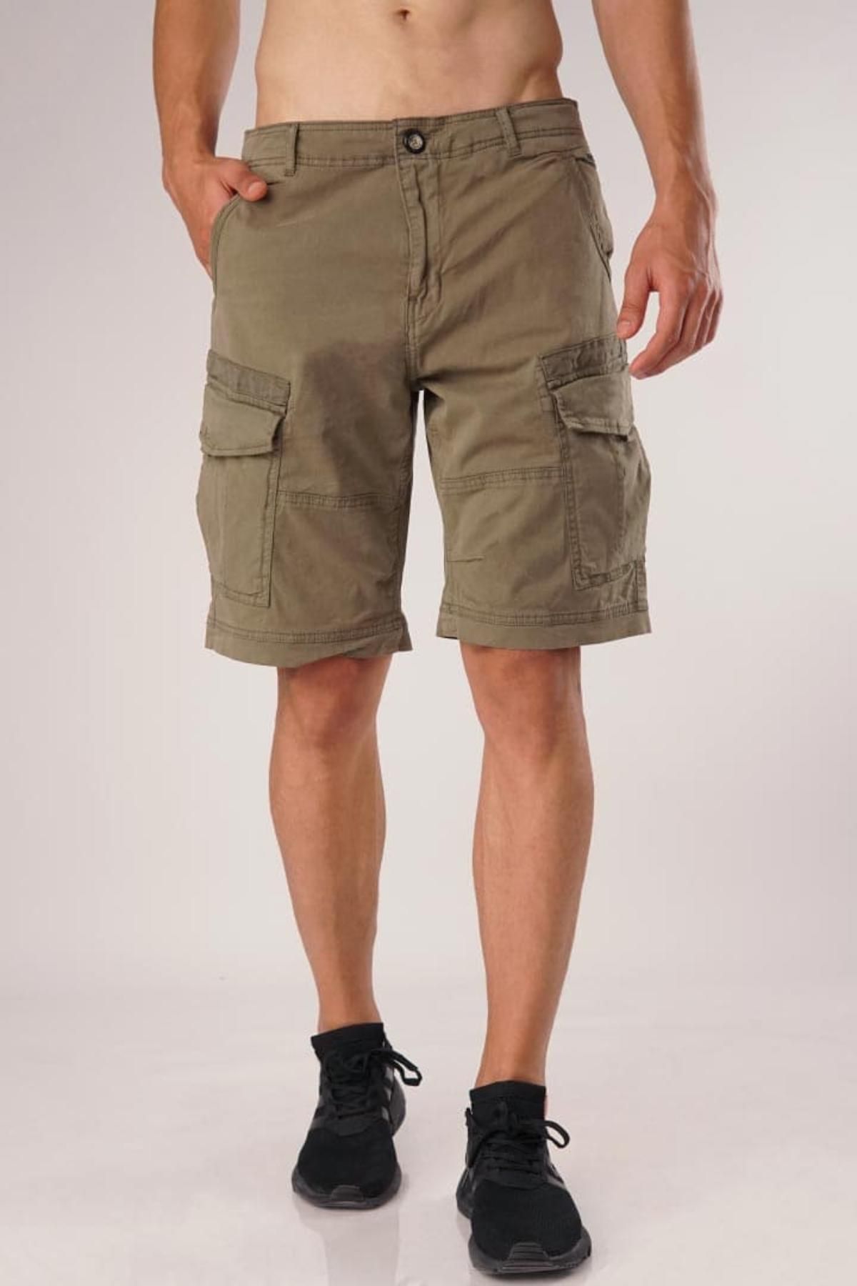 MENDEEZ Military Cargo Shorts Olive Green Men Shorts