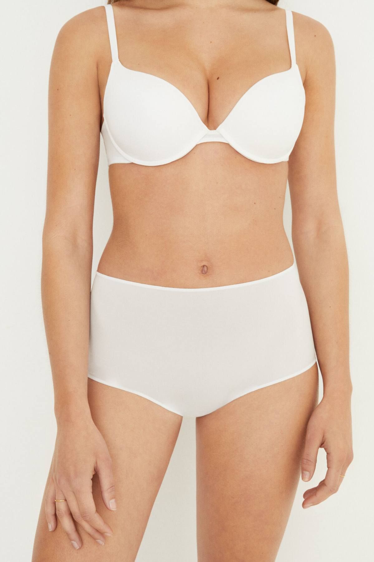 Women's Microfiber Panties Pack, Moisture-Wicking Stretch Underwear Girls  Underpants Cotton Breathable Briefs 5PCS (White)