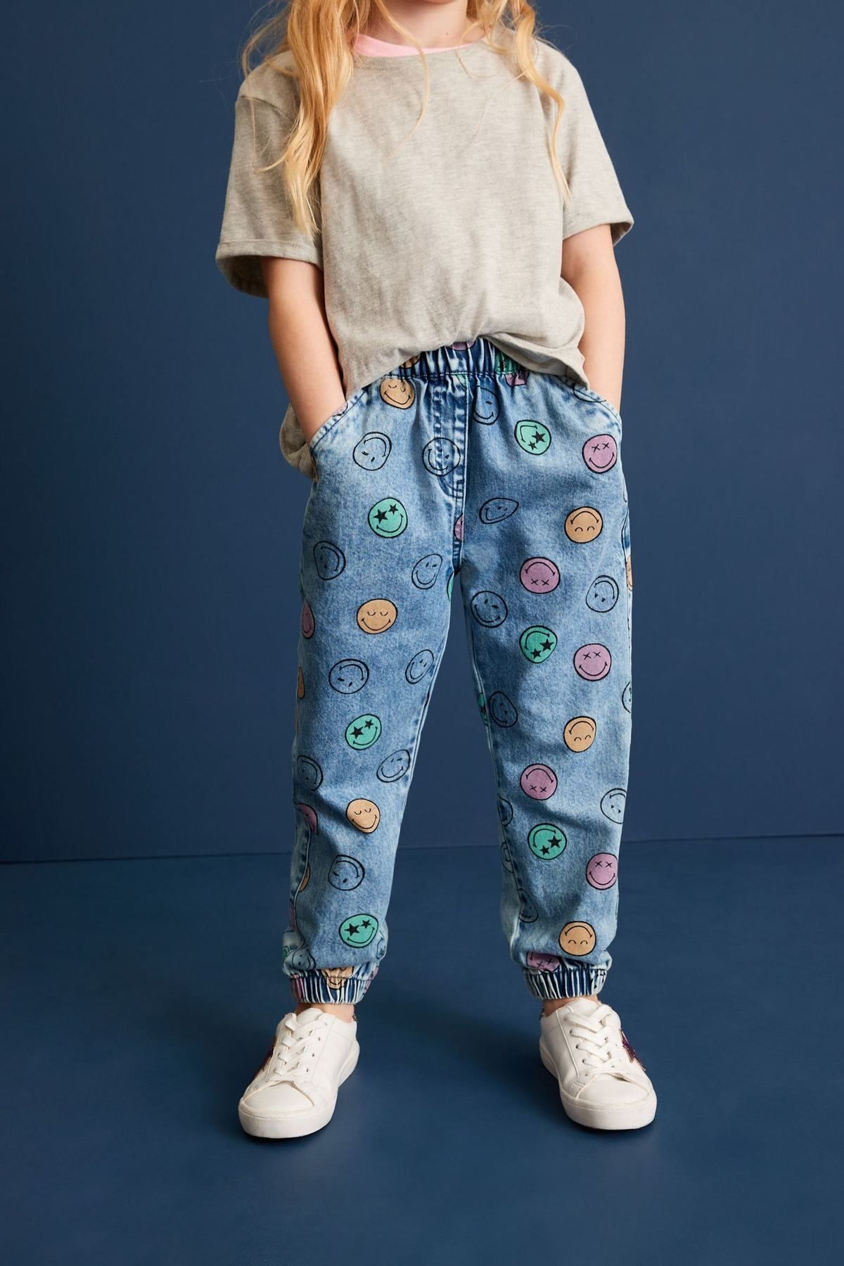 Denim cheap joggers girls