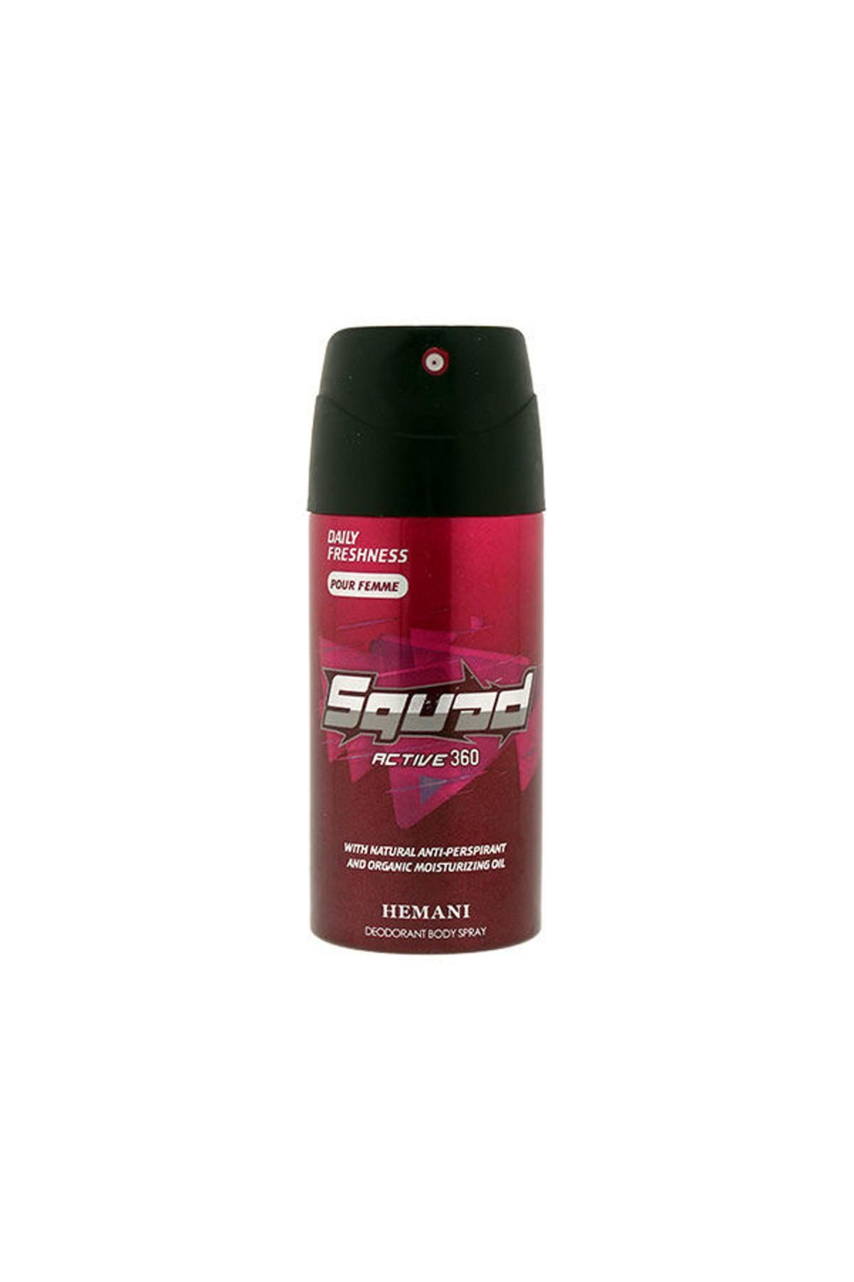 Hemani Squad Deodorant Spray Active 360 for Women