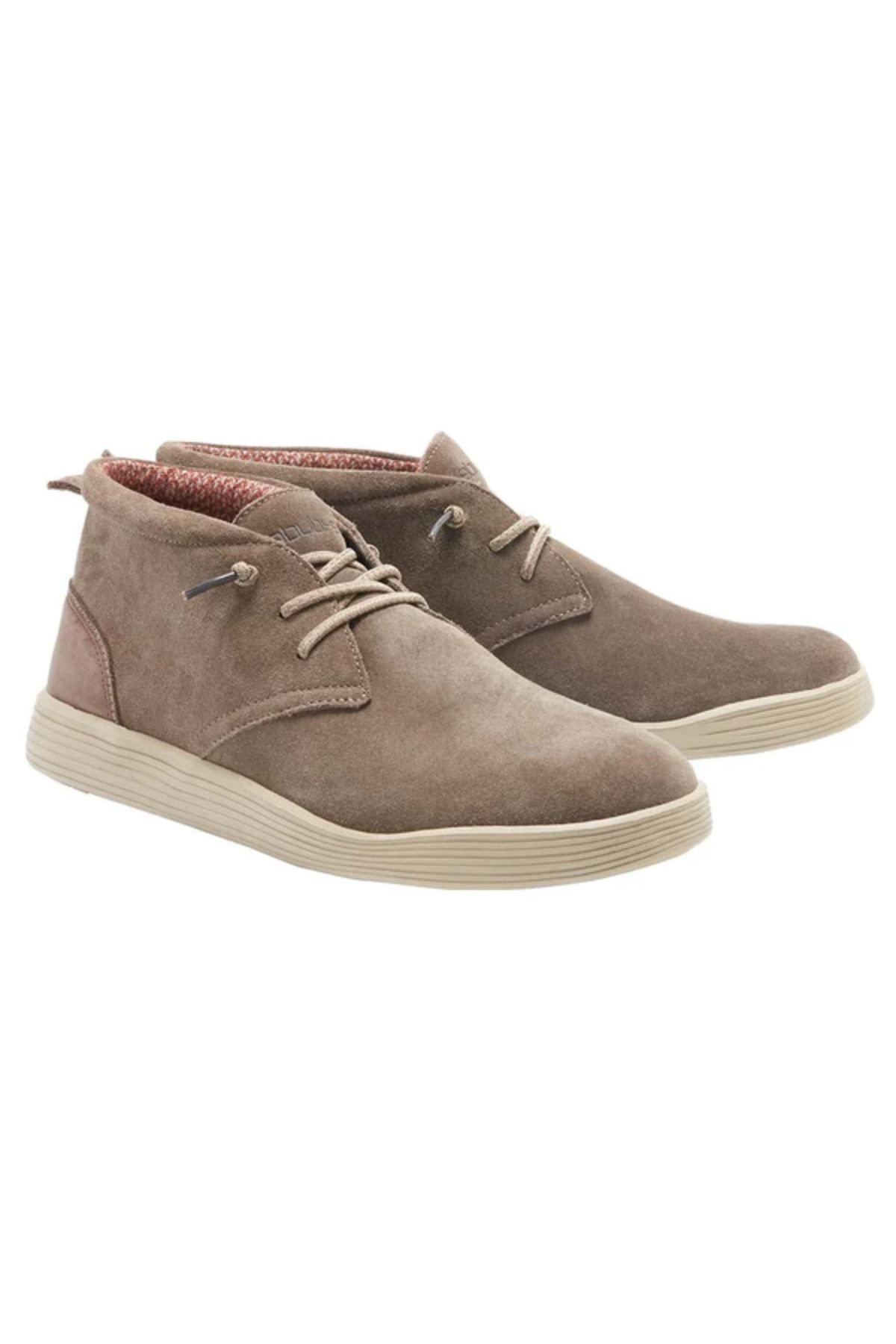 HEYDUDE Jo Suede Fossil Men Casual Shoes