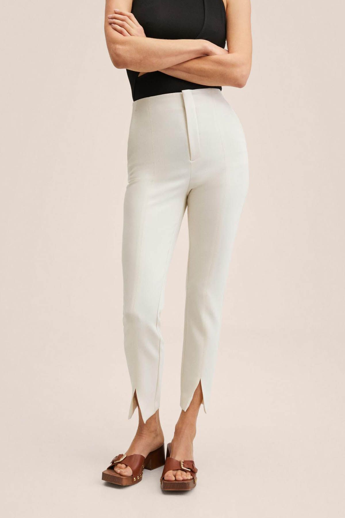 Buy White Trousers & Pants for Women by VAN HEUSEN Online | Ajio.com