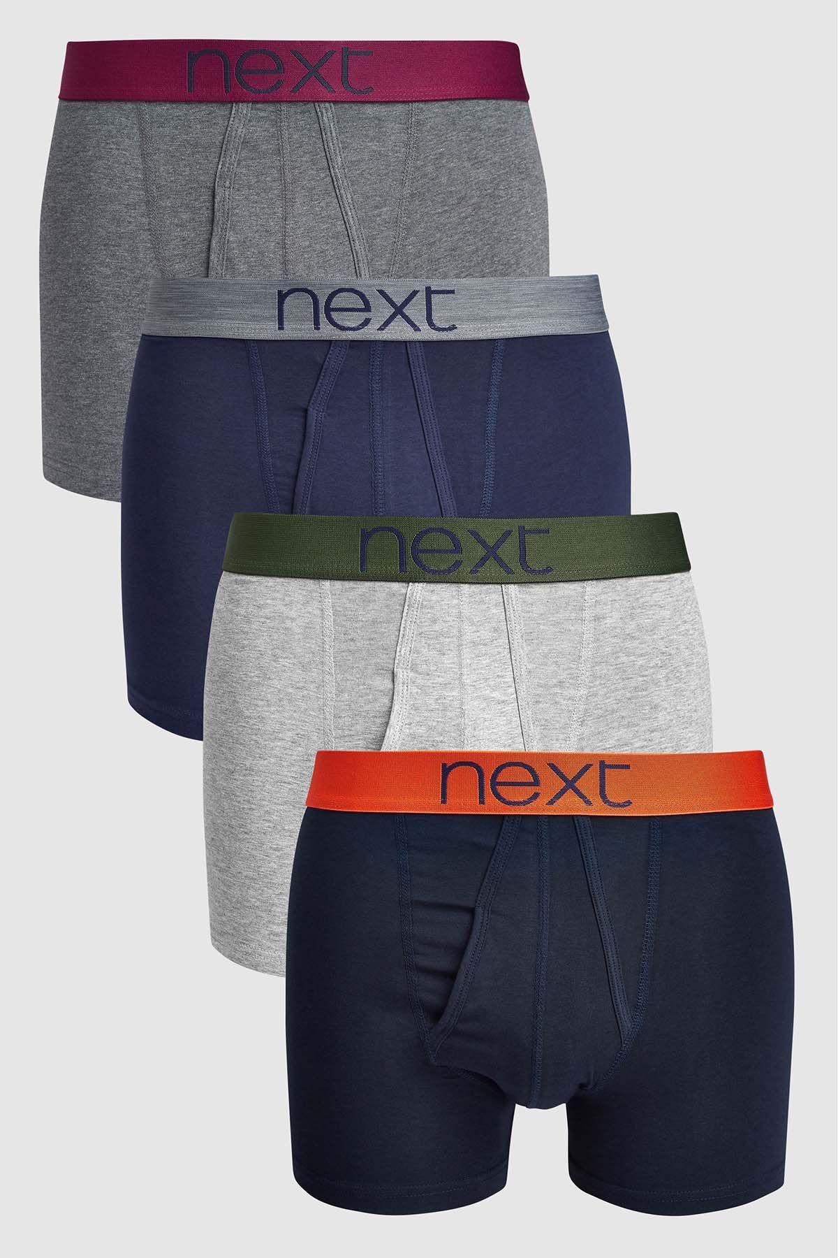 Next A Fronts Four Pack Black Men Underwears