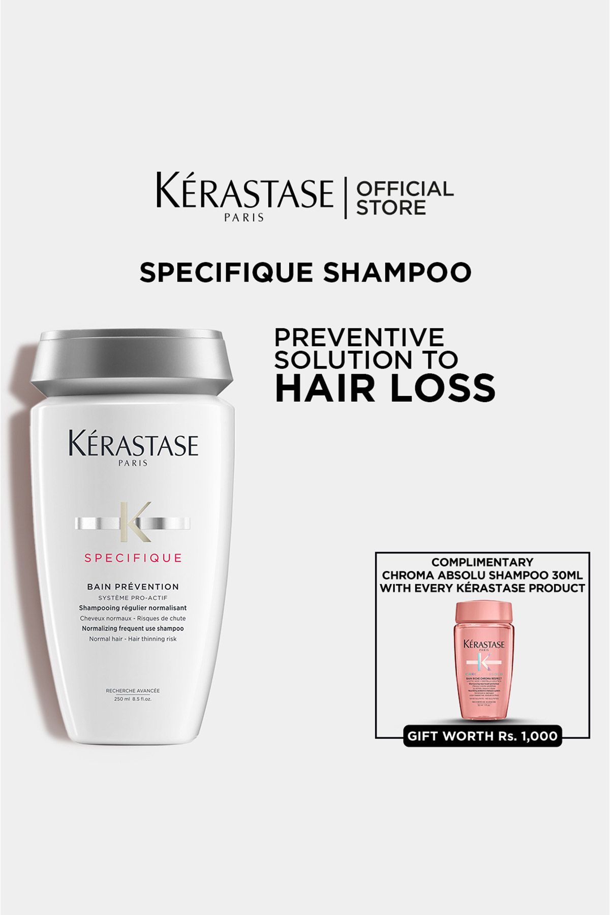 KÉRASTASE SPÉCIFIQUE Set rinfrescante per capelli grassi, Bagno 250ml +  Maschera 200ml + Argilla, 250ml