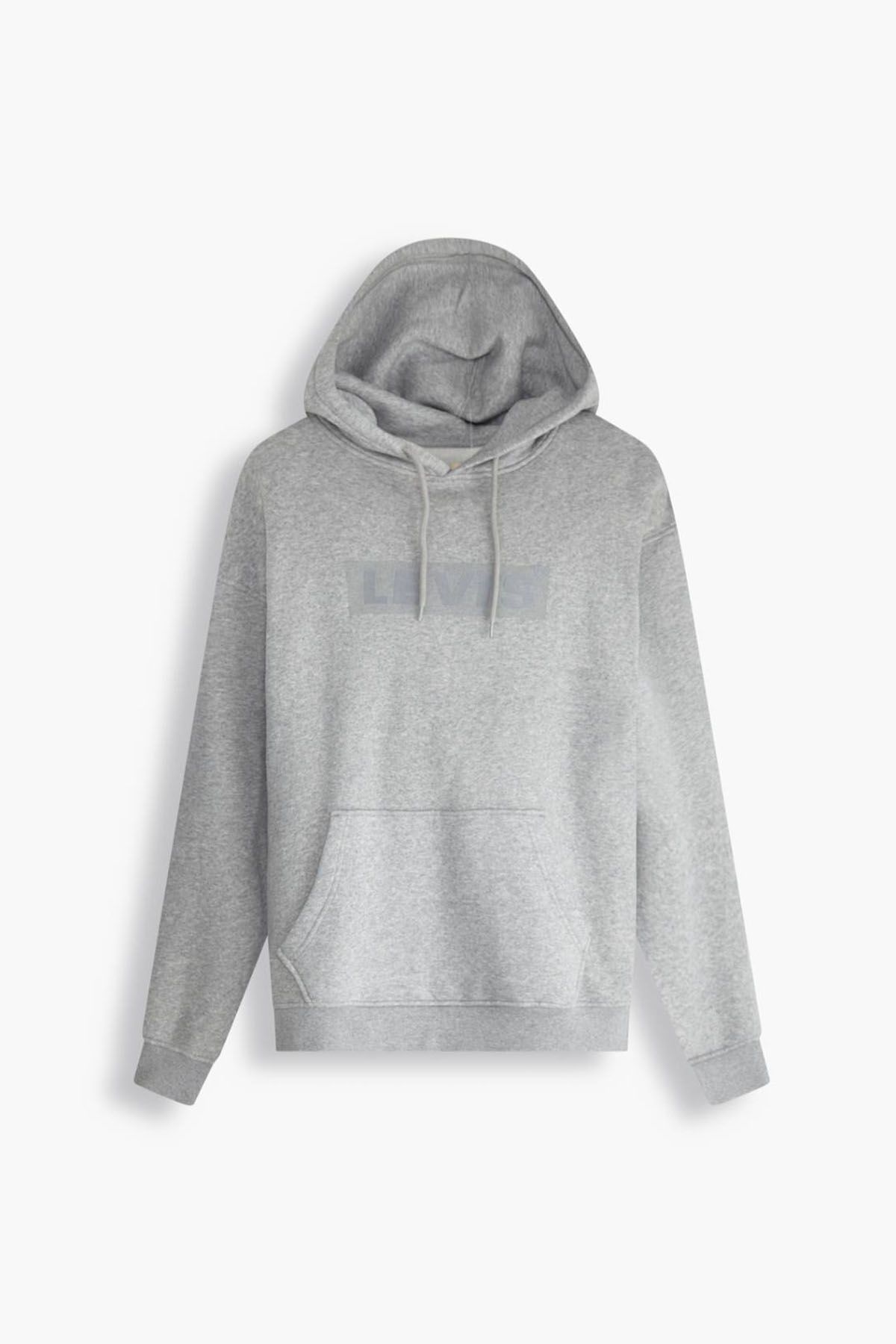 Levi's ® Relaxed Graphic Boxtab Hoodie Mahogany Grey Men Hoodies