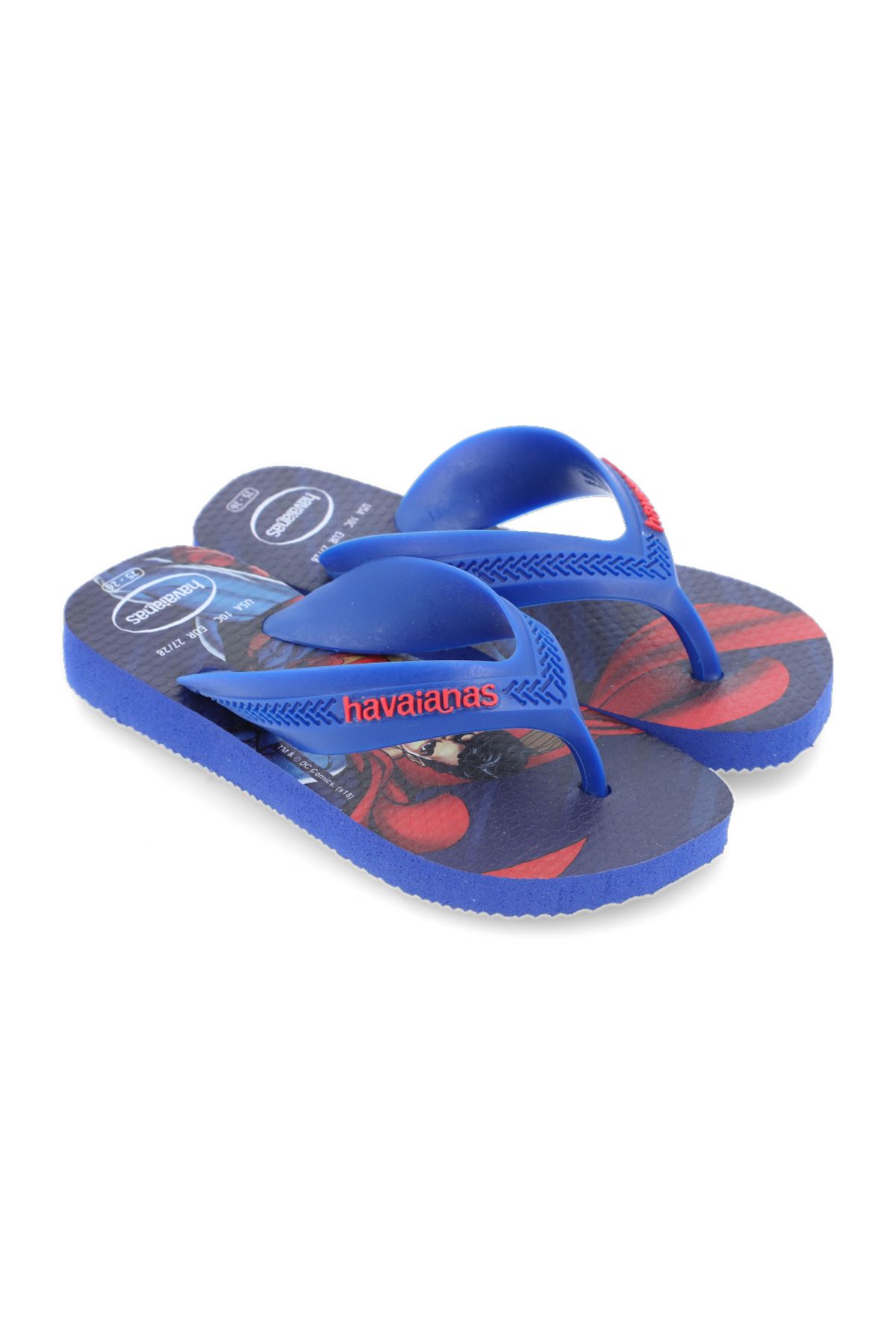 Havaianas Havaianas Kids Max Herois Blue Boy Slippers|akgalleria.com