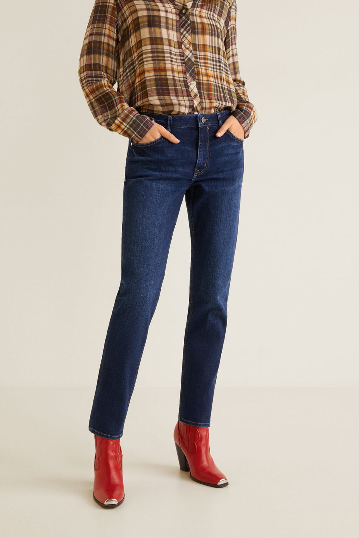 mobil band Begge MANGO Relaxed Lonny Jeans Dark Blue Women Jeans|akgalleria.com