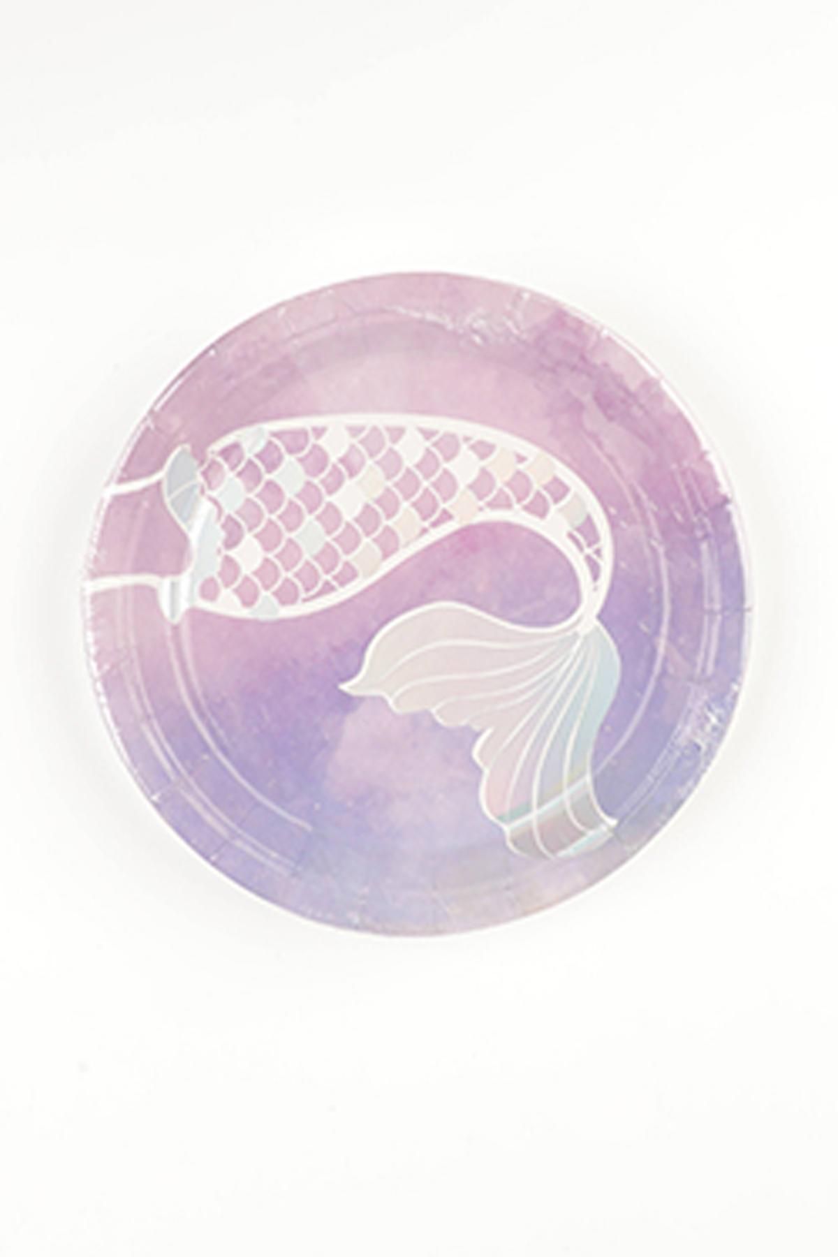 Mermaid Paper Plate - Purple