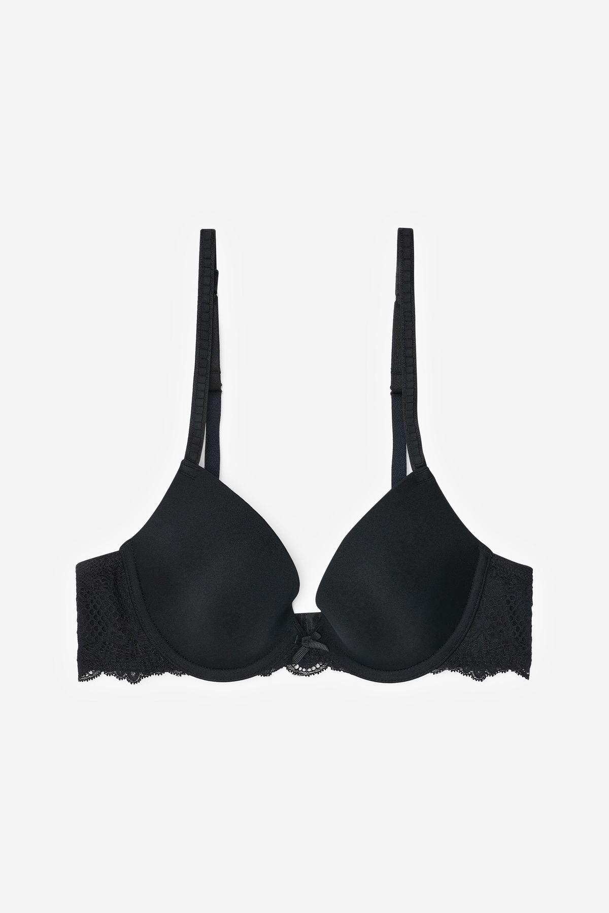 Lace Smooth Cup Light Pad Plunge Bra