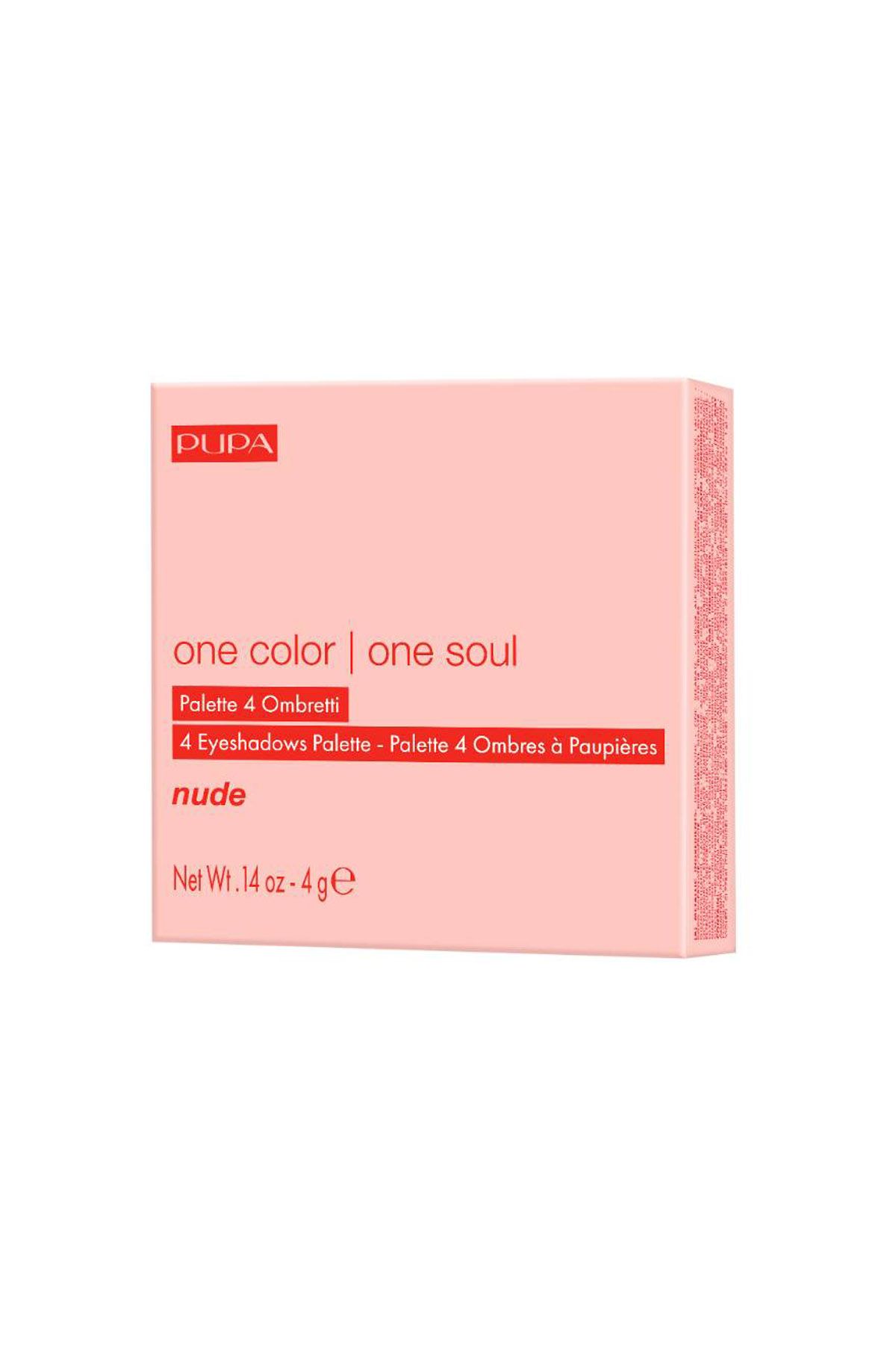 Pupa One Color,  One Soul 4 Eyeshadows Palette Nude  