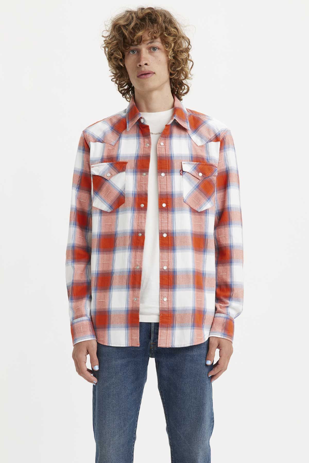 Levi's ® Levi's Men's Classic Western Standard Fit Shirt Red Men Shirts