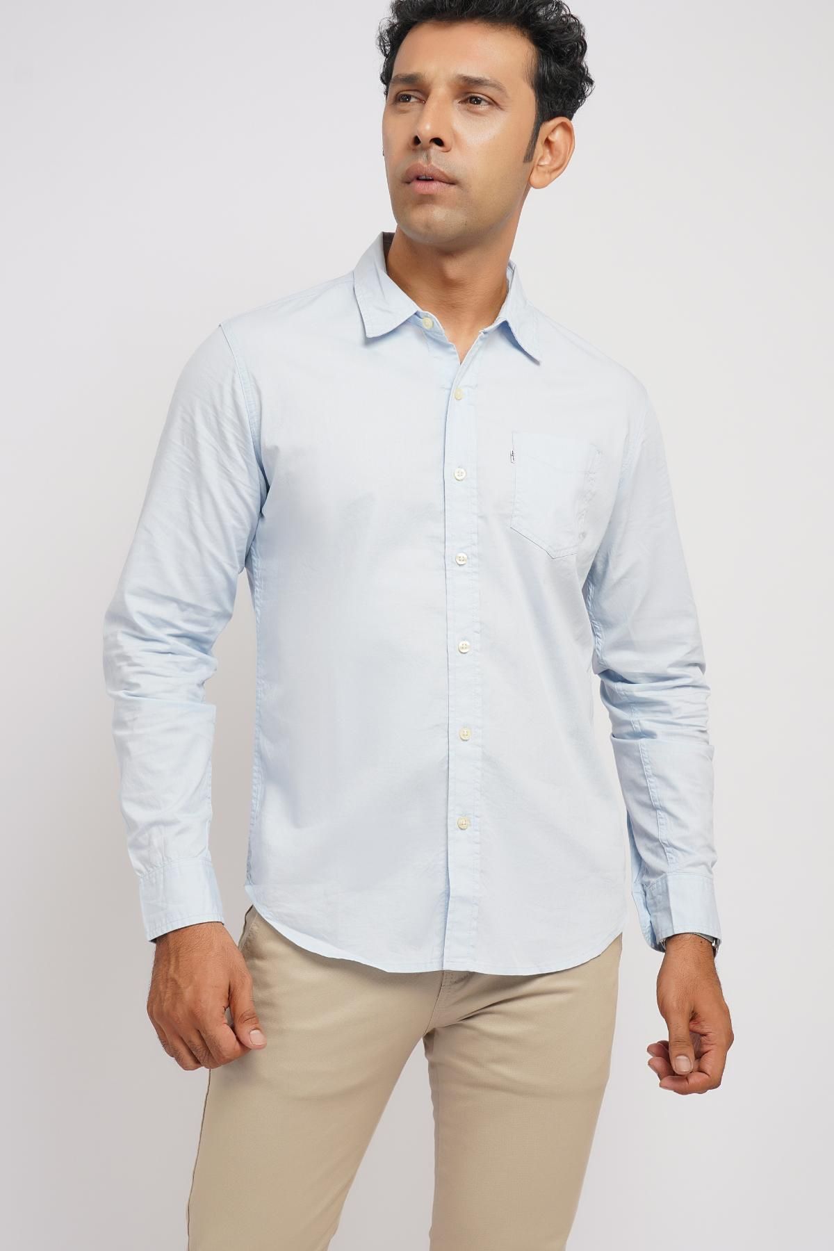 Levi's ® Classic 1 Pkt Standard Stratosphere Sky Blue Men Shirts