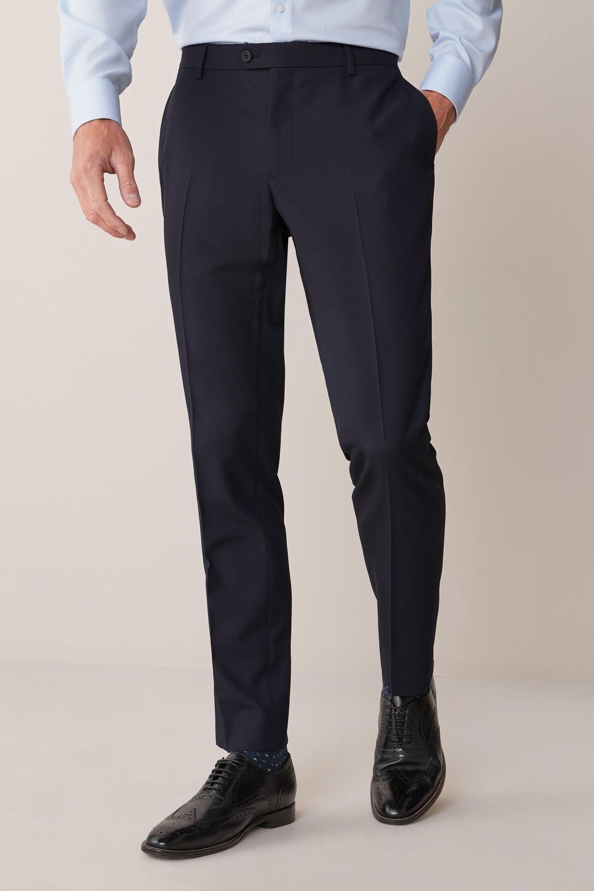 Skinny Fit Suit trousers - Dark blue - Men | H&M