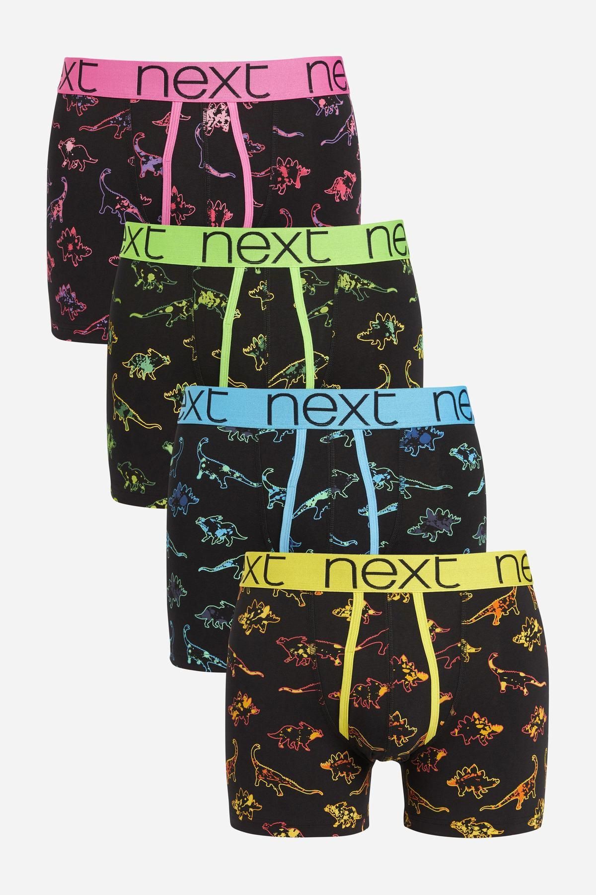 NEXT A-Front Boxers 4 Pack Black Men Boxers