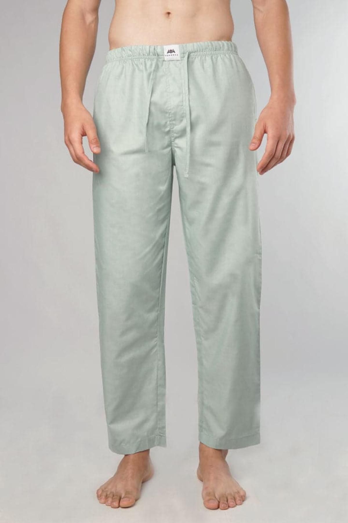 MENDEEZ Brushed Woven Pajama - Mint Green Mint Green Men Pyjamas