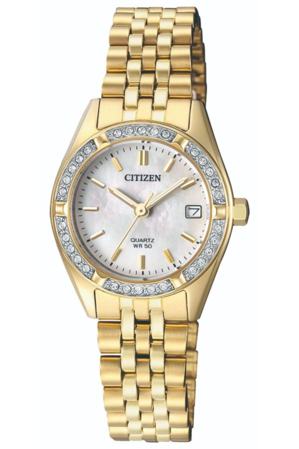 CITIZEN Citizen Ladies Quartz Gold Plated Watch Eu6062 50D Golden Women Watches