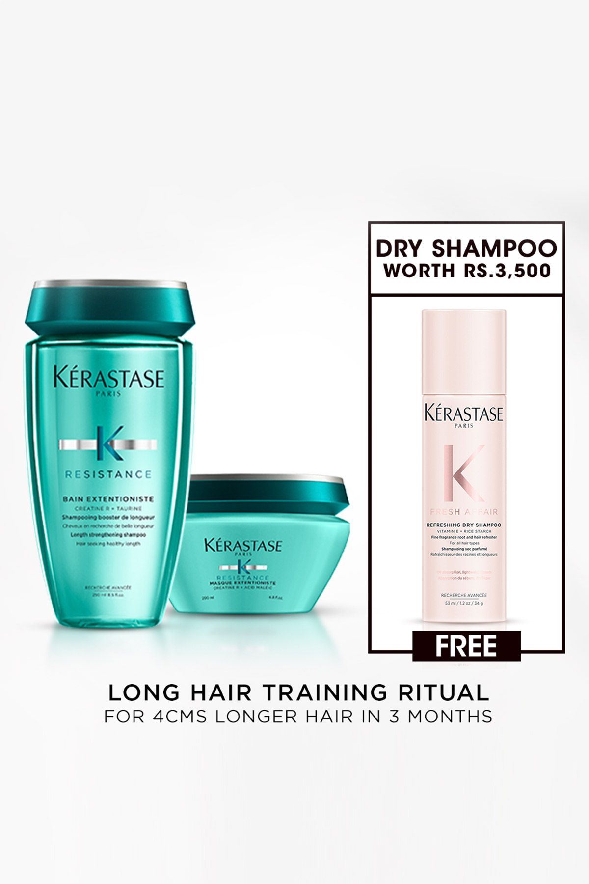 For Long Hair - Extentioniste Shampoo & Mask with Free Dry Shampoo