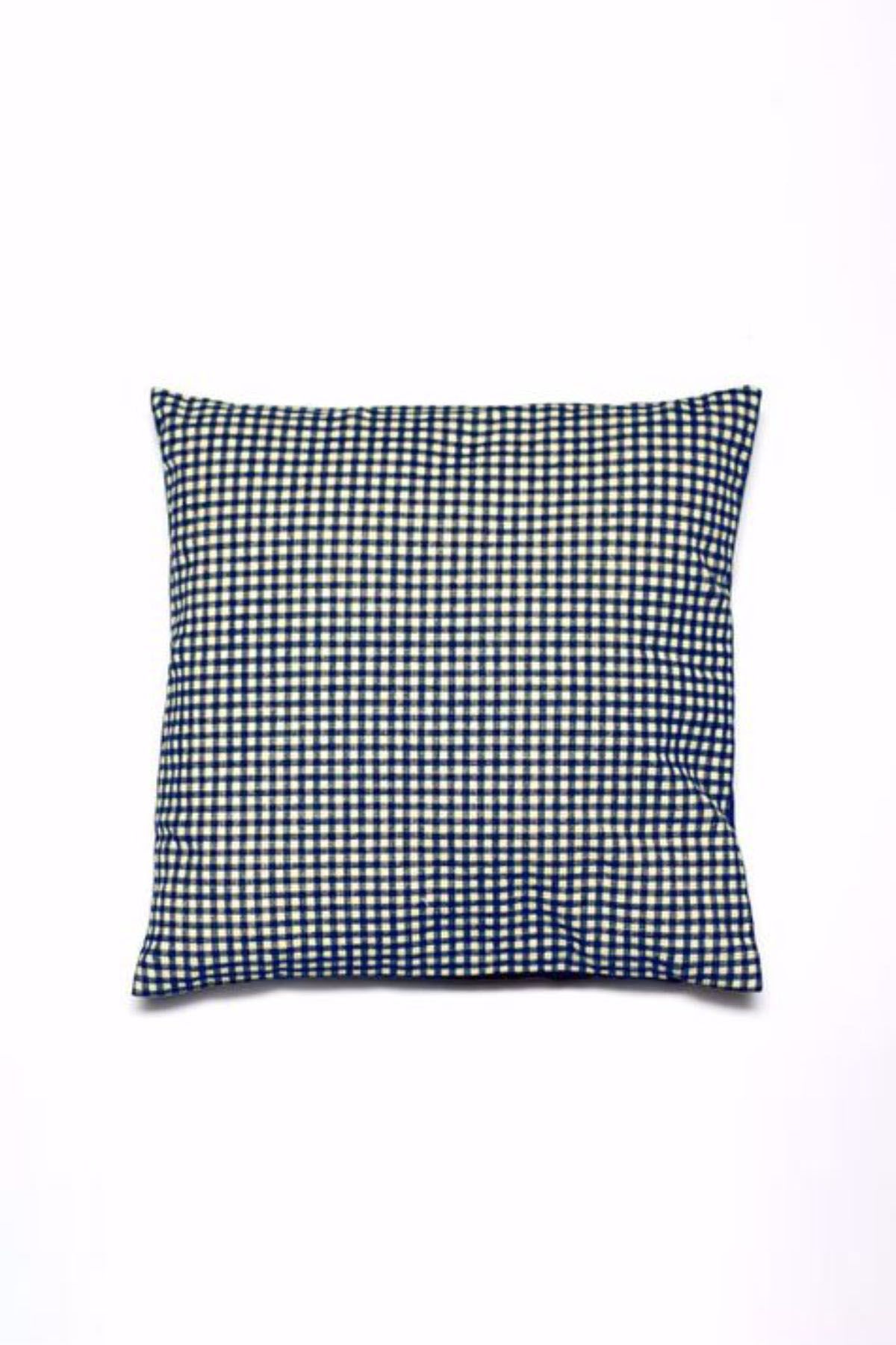 Checker Pattern Cushion Cover - Blue