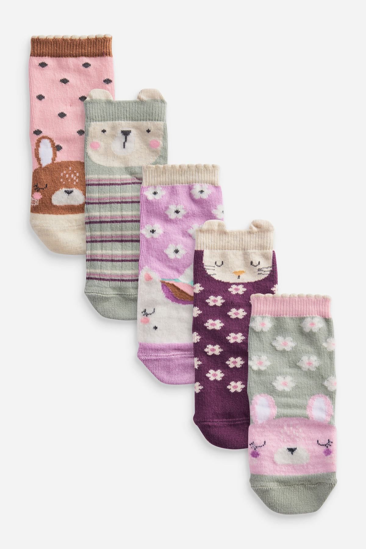 Buy 5 Pack Cotton Rich Socks from Next