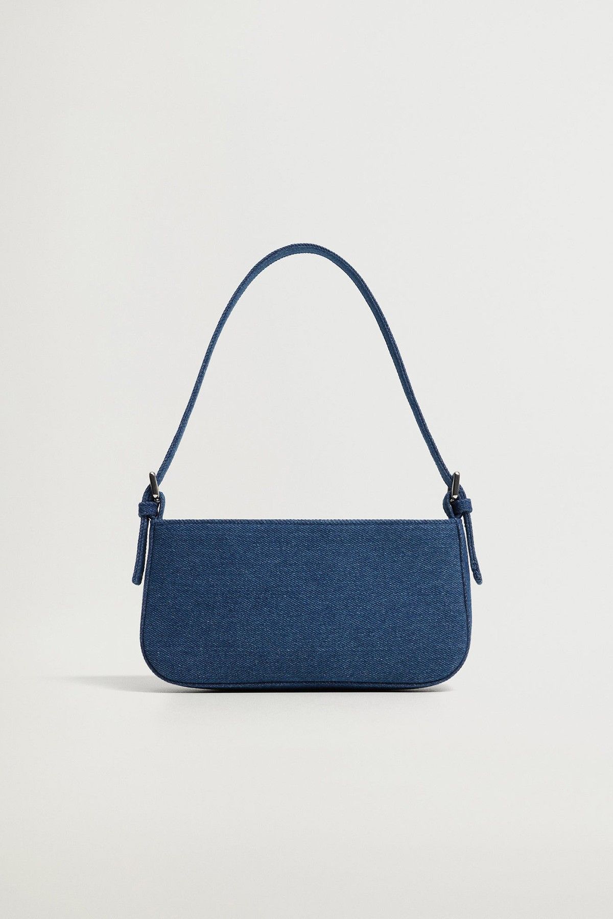 Mango denim shoulder bag in blue