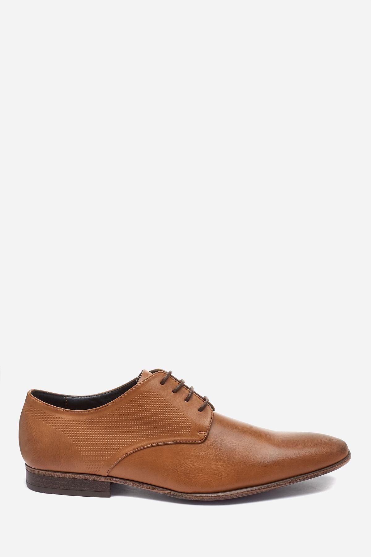 NEXT Textured Derby Shoes Tan Men Shoes|akgalleria.com