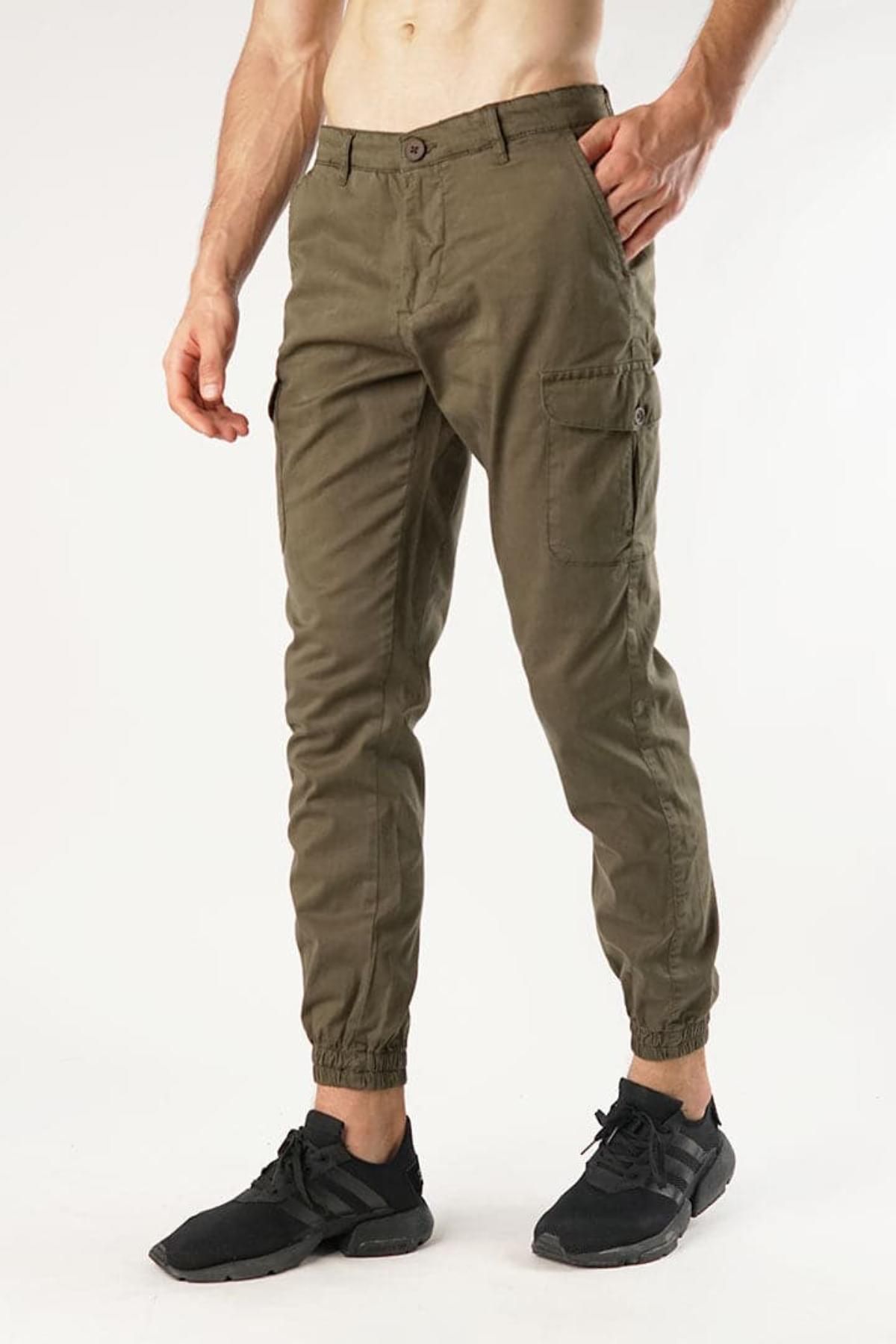 Olive green joggers hot sale