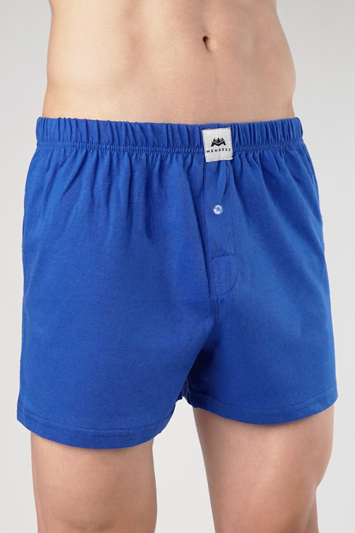 MENDEEZ Royal Jersey Boxer Shorts Blue Men Boxers