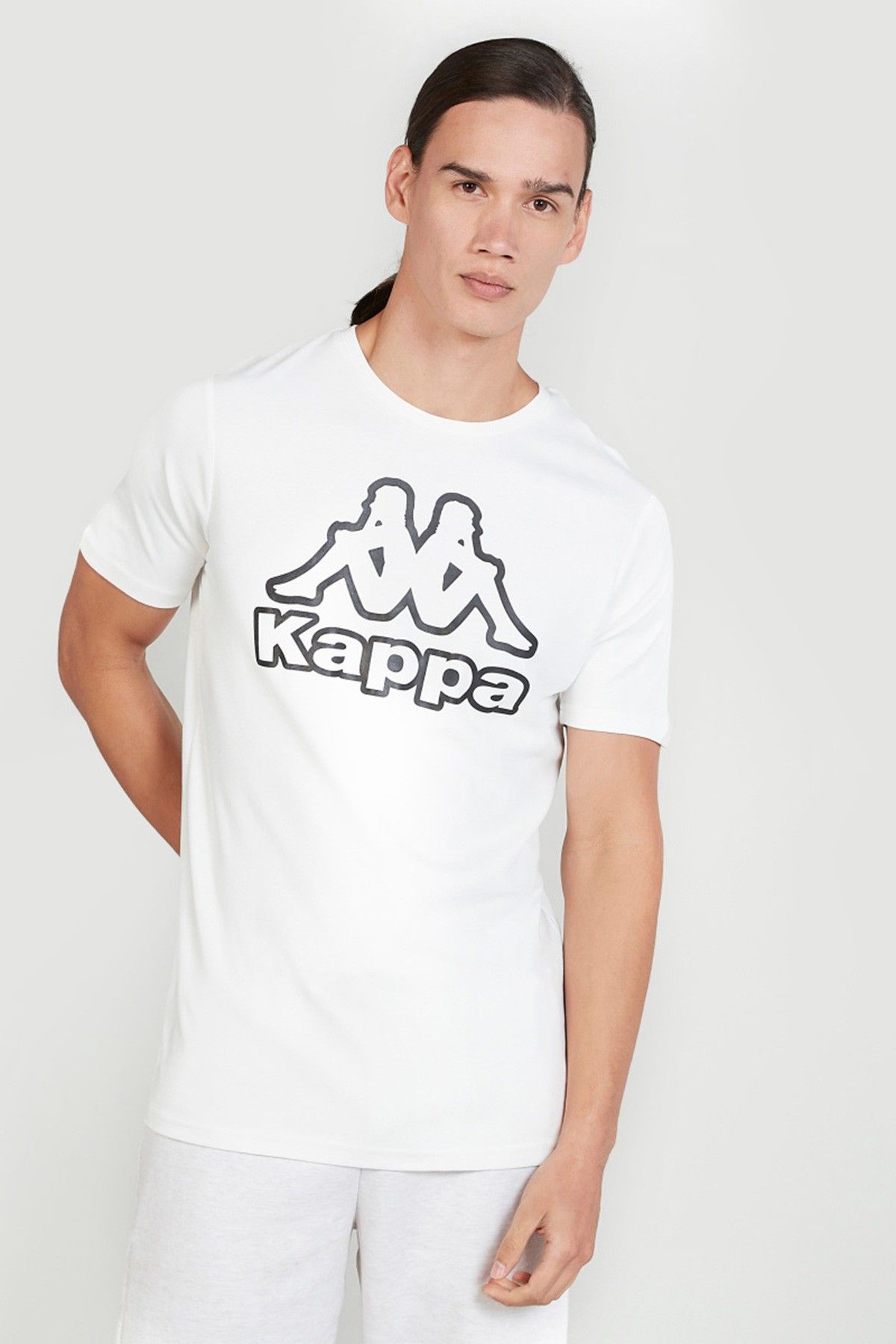 Kappa and with T-shirt Men Printed Sleeves Short T-Shirts Neck Round Splash