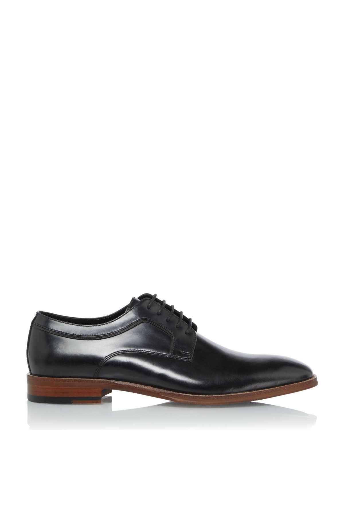 Dune London Sparrows Black Men Dress Shoes|akgalleria.com