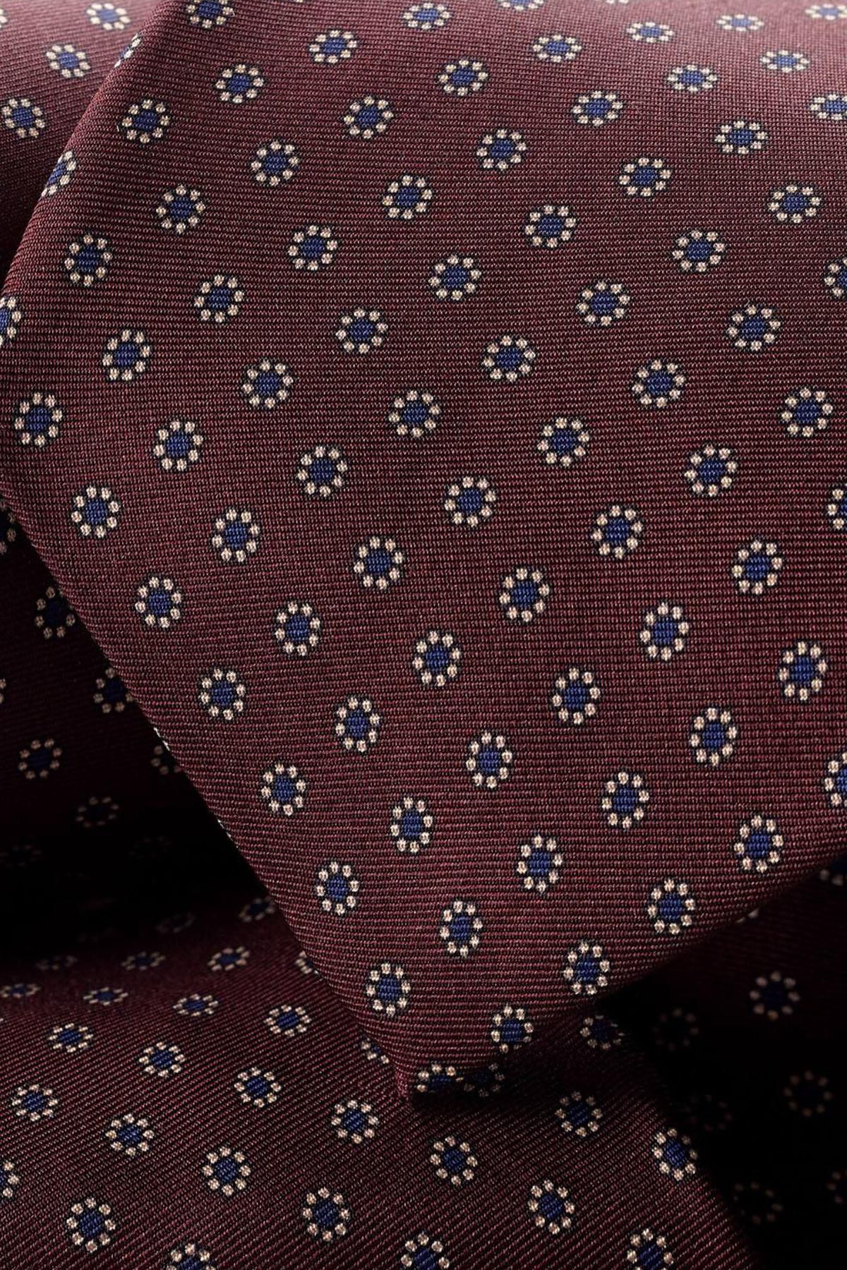 CHARLES TYRWHITT Royal Blue Mini Flower Print Tie Royal Blue Men Ties