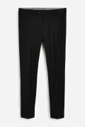 Black Oversized Motionflex Stretch Suit: Trousers