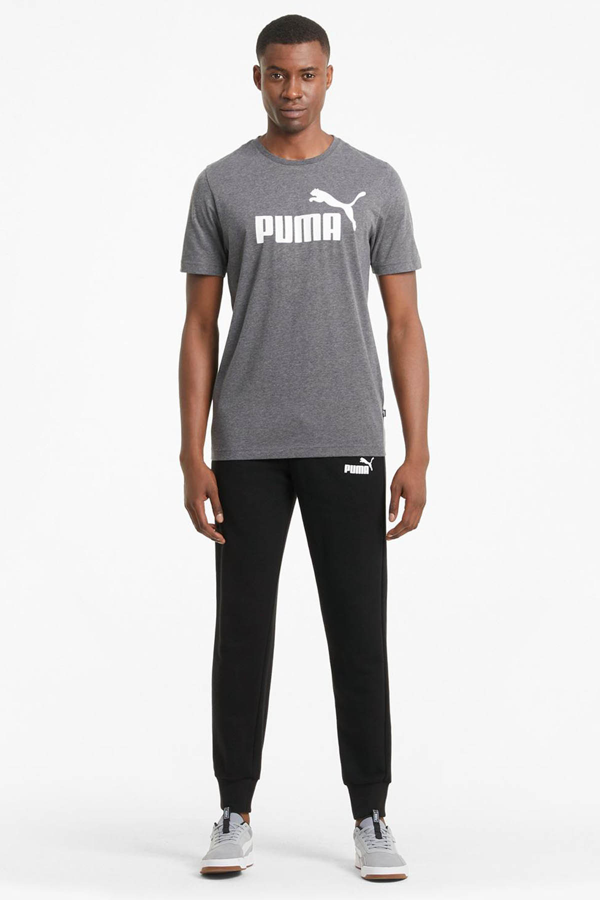 PUMA Ess Logo Pants Tr Op Srl - Pantalons Jogging - Homme,Puma Noir,S
